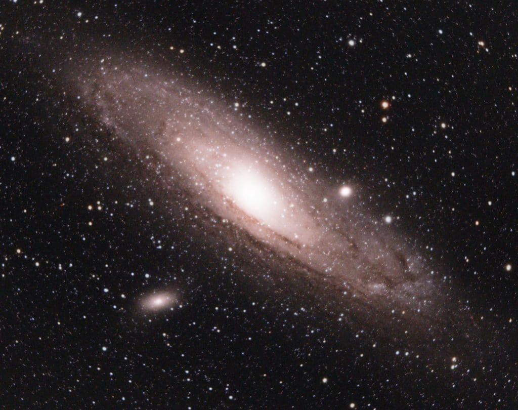 picture of the massive Andromeda galaxy taken my NOVO engineer Adam