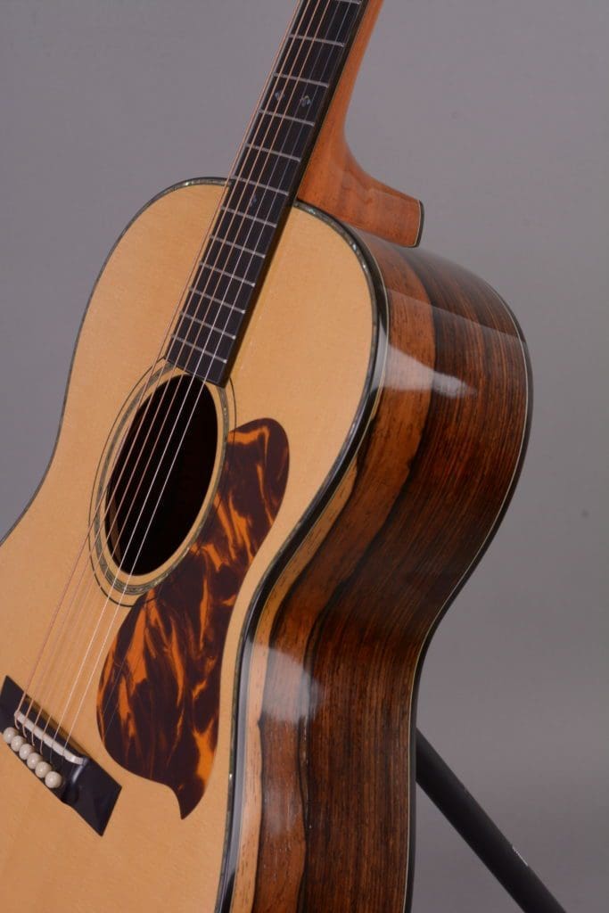 custom acoustic guitar by lead systems engineer Chuck T