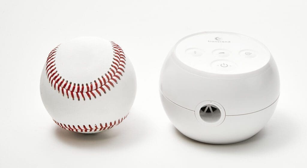 Size comparison for the Transcend Micro CPAP device