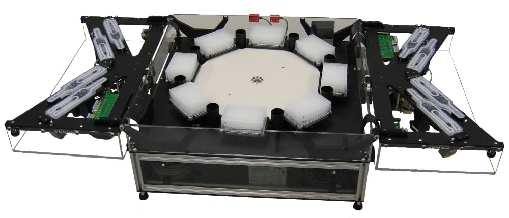 Open view of custom reformatting robot