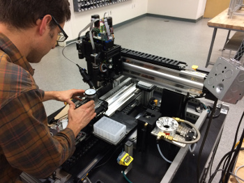 NOVO Engineer developing custom automation equipment in San Diego
