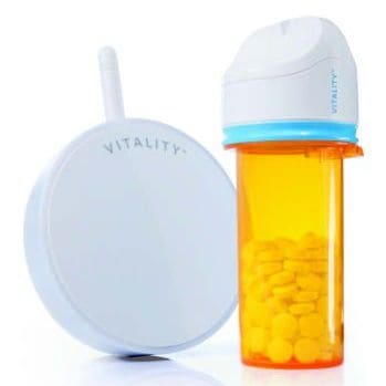 Vitality GlowCap Smart Prescription Bottle Cap with Engineering Support from NOVO Engineering
